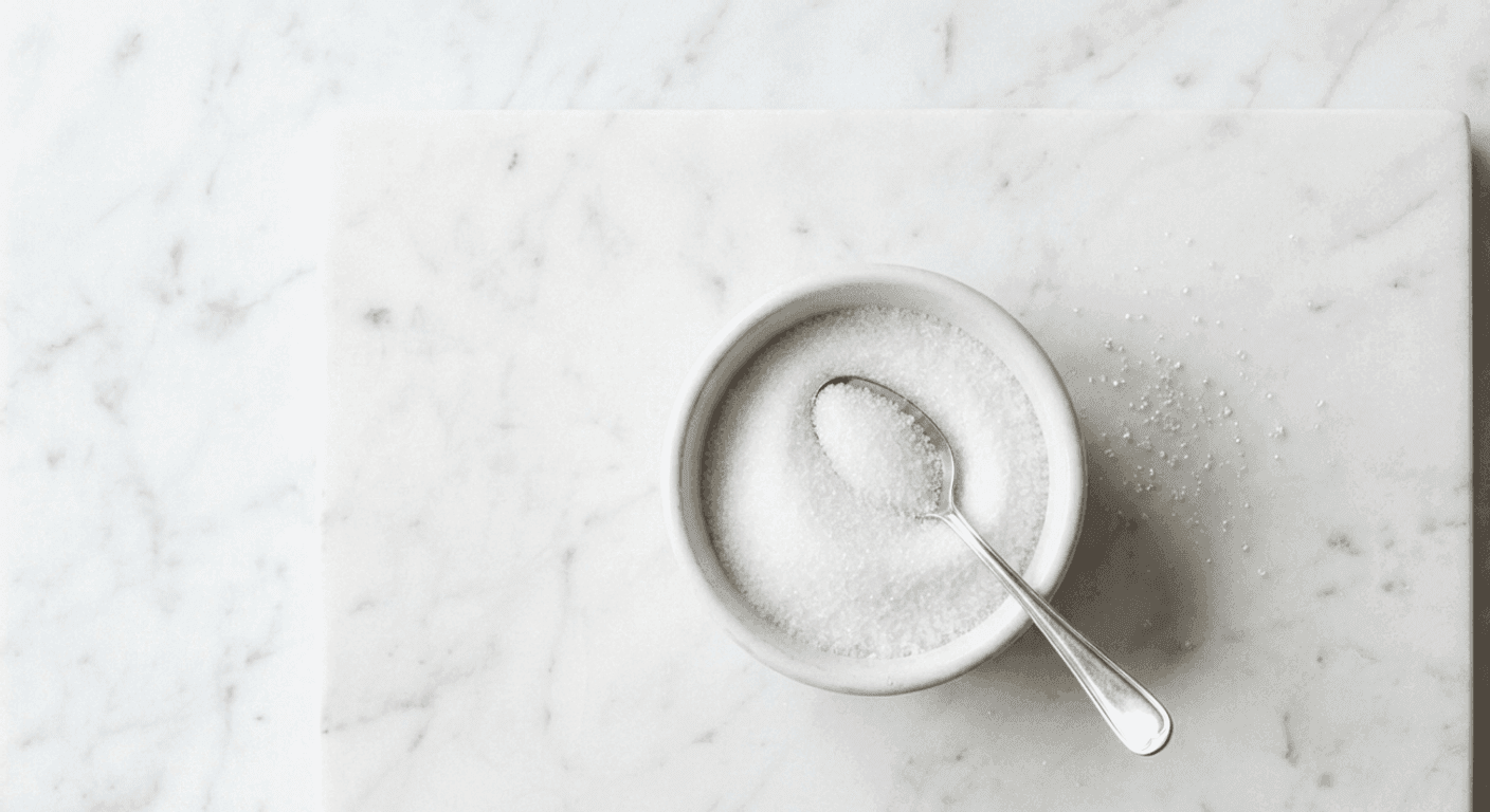 Granulated Sugar: Standard white table sugar, the most commonly used sweetener in baking.