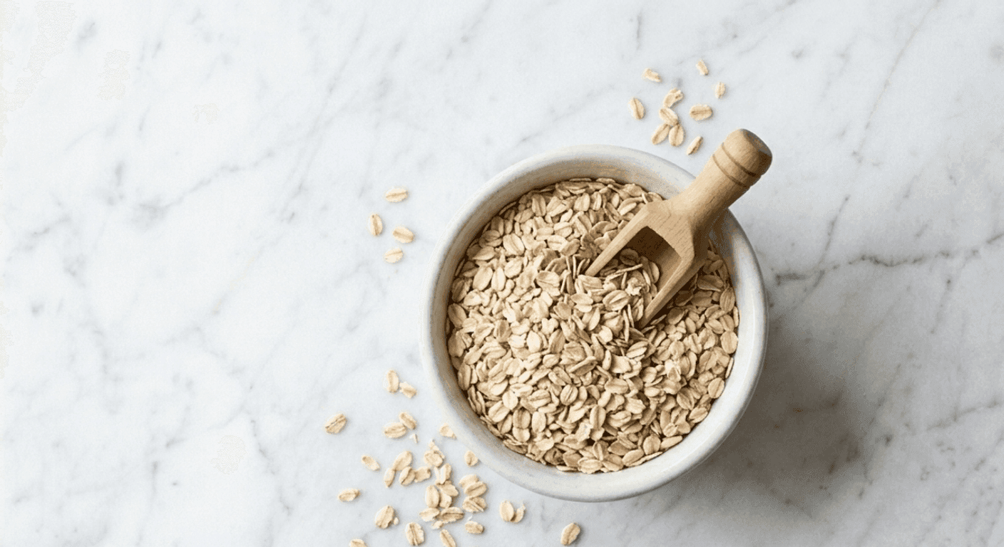 Rolled Oats: Whole oat groats steamed and flattened. Used in cookies, granola, and porridge.